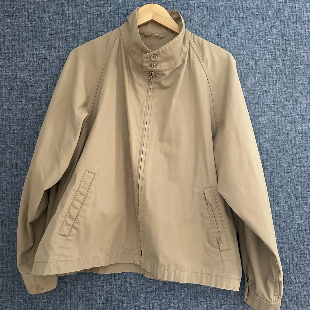 London Fog Vintage Weather of Distinction 80’s  Beige Jacket Size 48 Reg
